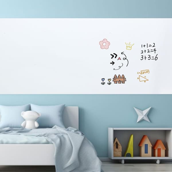 Static Whiteboard Sticker 45 cm x 300 cm Reusable Dry Erase Wall Whiteboard