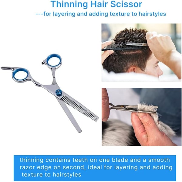 Hårklippningssaxset för kvinnor, Hårklippningssaxar för barn Professionellt set, Texturering, lager och trimning