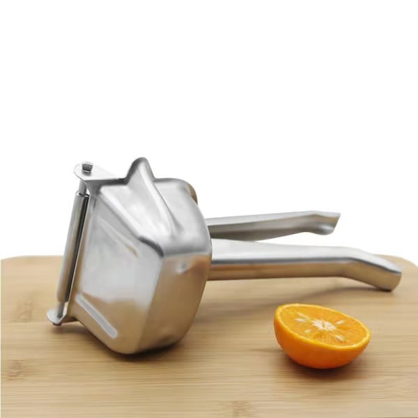 Ægte Rustfrit Stål Citronpresser Citrus Juicer Håndpresset Heavy Duty Manuel Presset Saft Ekstraktor Maker Orange Lime