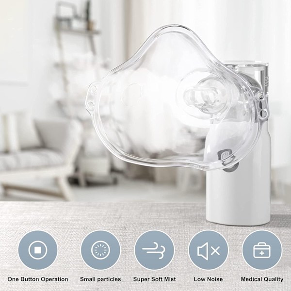 Bärbar fickmaskin, USB-C Uppladdningsbar nebulisator med bärbar design, Enhet designad för hem- och resebruk