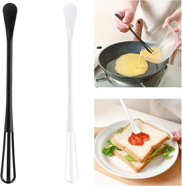 3-pack Mini Handheld Whisk Trendy Manual Egg Beater Easy-to-Use Durable Whisk for Baking and Cooking Enthusiasts