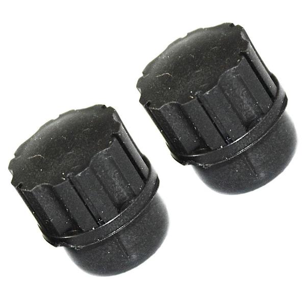 2 stk Plast Saksofonbeskyttelsesplugg Saksofonbeskyttelsesplugg Sopransaksofon Liten Plugg Svart 2.15X1.7X1.7CM