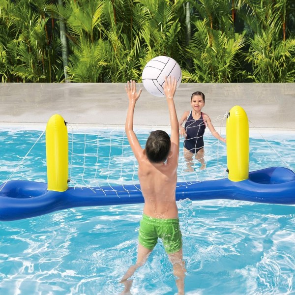 Oppblåsbart volleyballsett for bassengspill