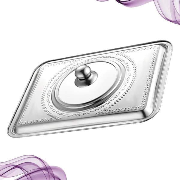 Stainless Steel Pot Lid, Robust Kitchen Equipment and Splash Guard with Large Handle, Keeps Food Warm
