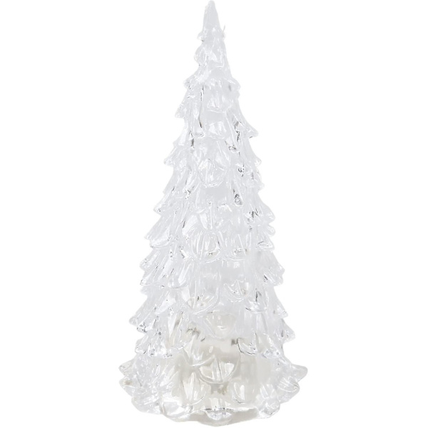 Nyhet Klar Led Blinkande Julgran Bordlampa Dekoration (transparent 1st)