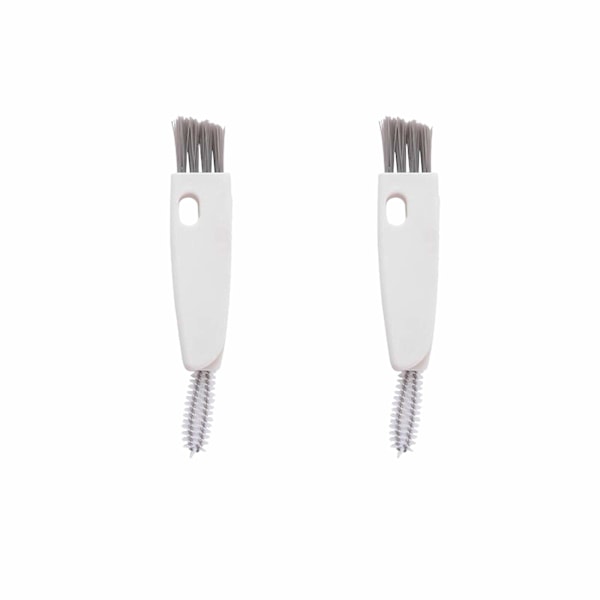 Liten rengöringsborste - Mini multifunktionell rengöringsborste för springor, vattenflaskrengöringsverktyg för flaska, 2-pack