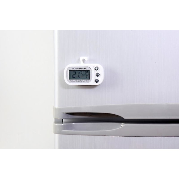 Digital kyl- och frys termometer kylskåp rum termometer vattentät kyl temperatur termometer med max min inspelningsfunktion stor LCD-skärm
