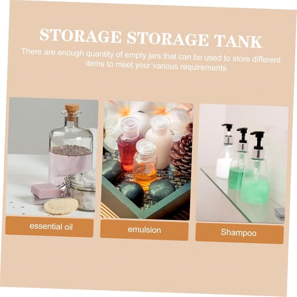 Empty Cream Container Reusable Screw Jar with Bamboo Design Sturdy Durable Aluminum Container