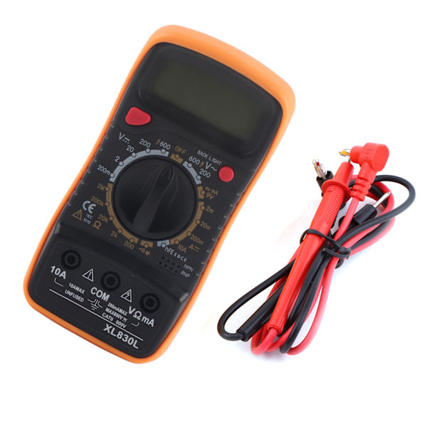 LCD digitalt multimeter AC DC voltmeter motstand strøm Ohm-tester