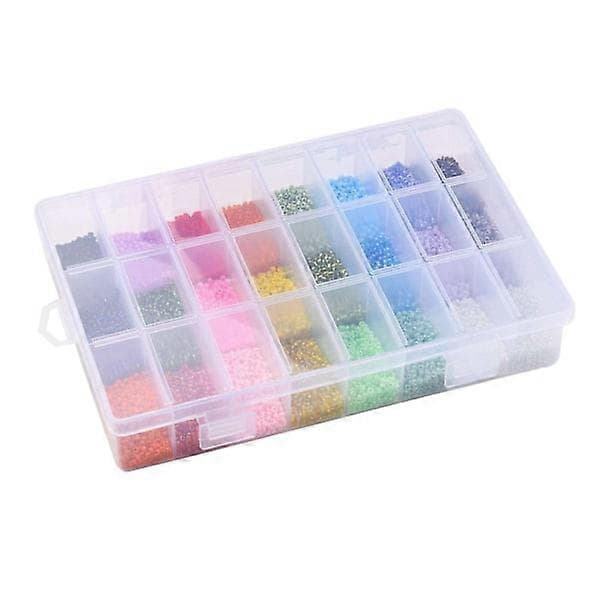 DIY - Bead Box - Seed Beads - 2mm - 19000pcs - Jewelry Making Multicolor
