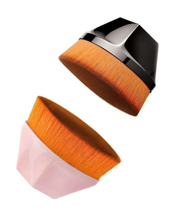 2-pak Foundation Makeup børste med etui
