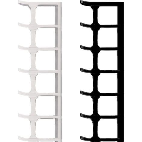 6-tier shoe rack for space-saving storage in hallway and bedroom - Stackable and stylish in black