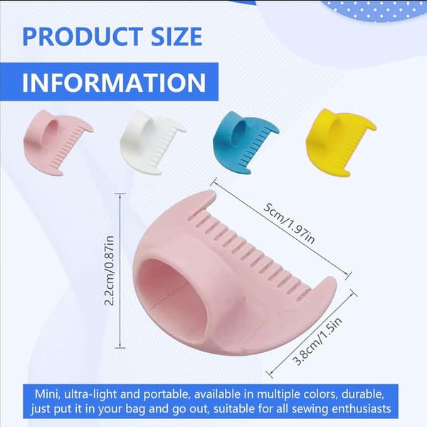 4 mm Sewing Guide, Sewing Machine Needle Measuring Tool, Mini Finger Ruler Set, Perfect for Leather/Fabric/Craft Sewing, 2 Pieces