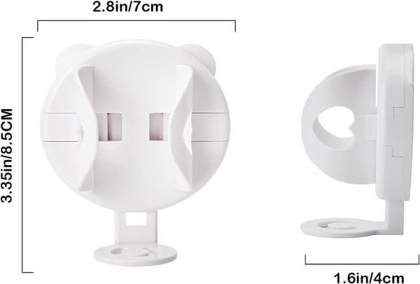(2 PCS) Single Wall Mounted Electric Toothbrush Holder for Most E