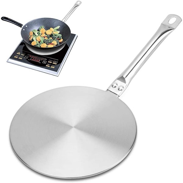 Värmefördelare Induktionsplatta 24cm Rostfritt Stål För Gasspis Glaskokplatta Induktionsplatta Adapter Induktionskokare