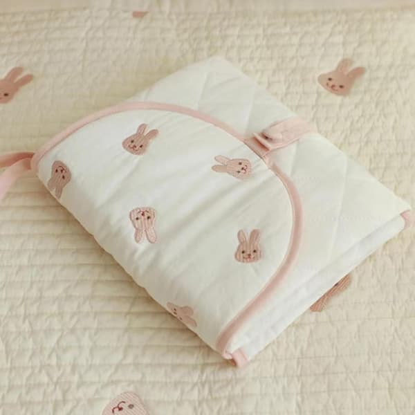 Portable Folding Changing Pad, Waterproof Diaper Mat for Infants, Diaper Changing, Newborn Rabbit Gift rabbit