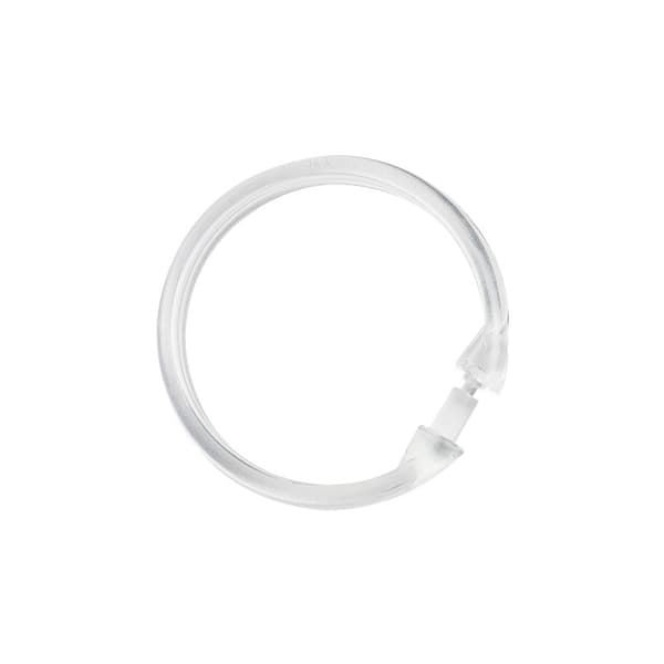 Indvendig diameter 4,5 cm Store transparente gardinringe sæt med 12 -