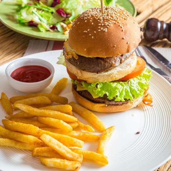 34 cm Silikoneform - Hamburgerboller - Non-stick - Varmebestandig - Form - 6 Huller - Bageplade - Hamburgere - Sort