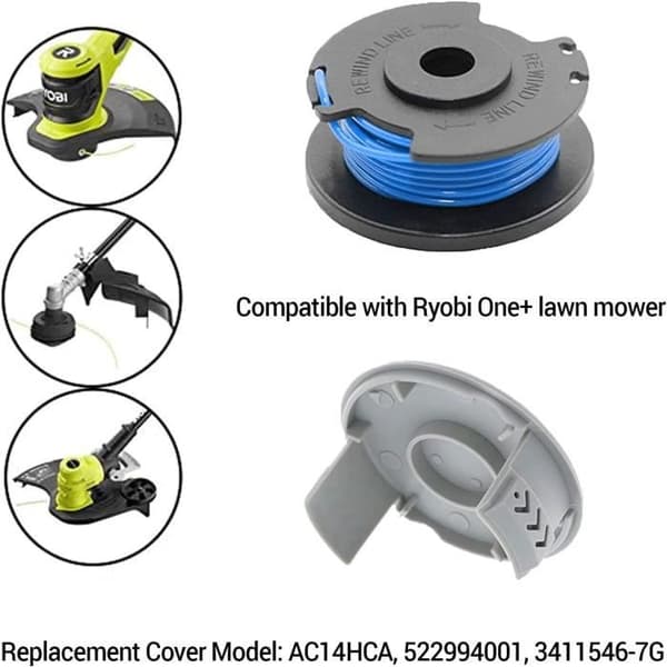 Udskiftningsspoler - 10-pak - Kompatibel med Ryobi - 3,3 meter - 1,65 mm
