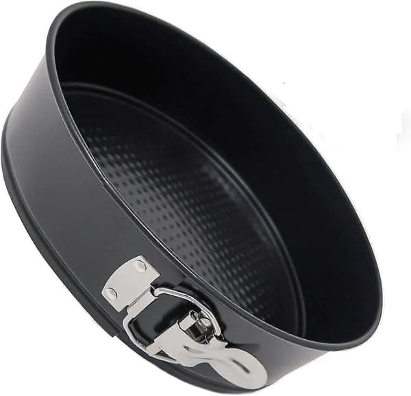 Sett med 2 runde kakeformer 23 cm non-stick springform med avtakbar bunn bakeplate