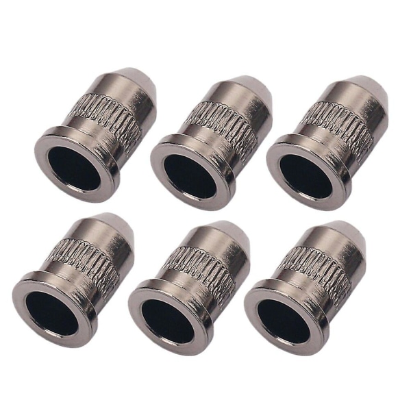 6 stk Bassgitarstrenger String Through Ferrules Gitarstreng Gjennom Kropp Ferrule String Through BulletBlackM