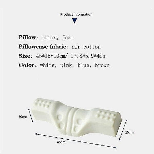 Neck Pillow for Sleeping, Memory Foam Neck Roll to Relieve Stiff Neck, Neck Support