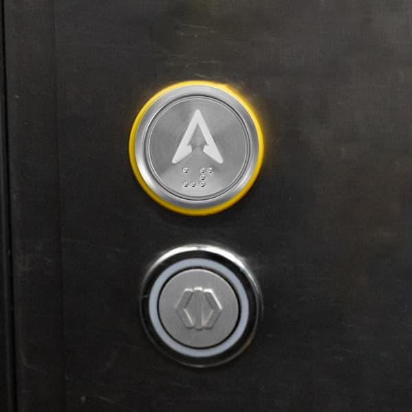 Stainless Steel Elevator Buttons, Round Up and Down Arrows, Suitable