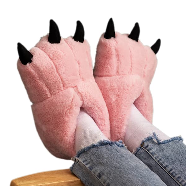 Vintertofflor för hemmet pink