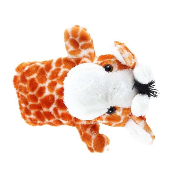 Tecknad Giraff Form Plysch Handdocka Barn Baby Favorit Dockor Barn Handske Docka Sagoberättande Leksaker2