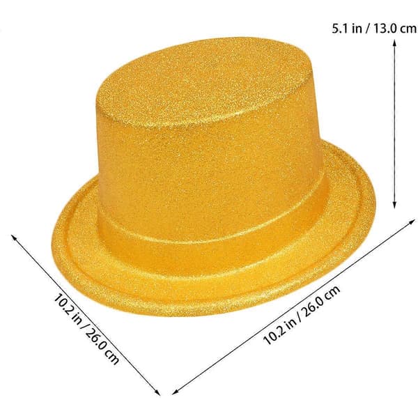 Hatt Fedora Hatt for Fest 2stk Glitter Magiker