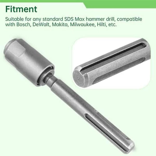 SDS Max till SDS Plus Adapter SDS Max till SDS Plus Borrkonverterare för Borrhammare 40Cr Stål