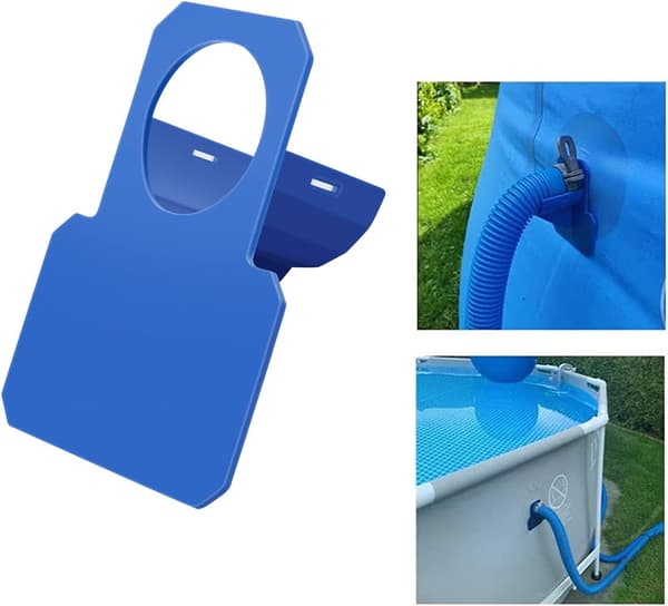 2-pack Blå Anti-punktering, Riv- och Drag Poolslanghållare (30 till 37 mm)