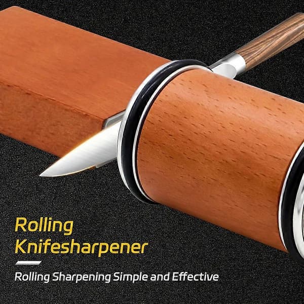 Kitchen Knife Sharpening Set, 15 & 20 Degree Sharpening for Kitchen Knives, Diamond and Ceramic-FM-