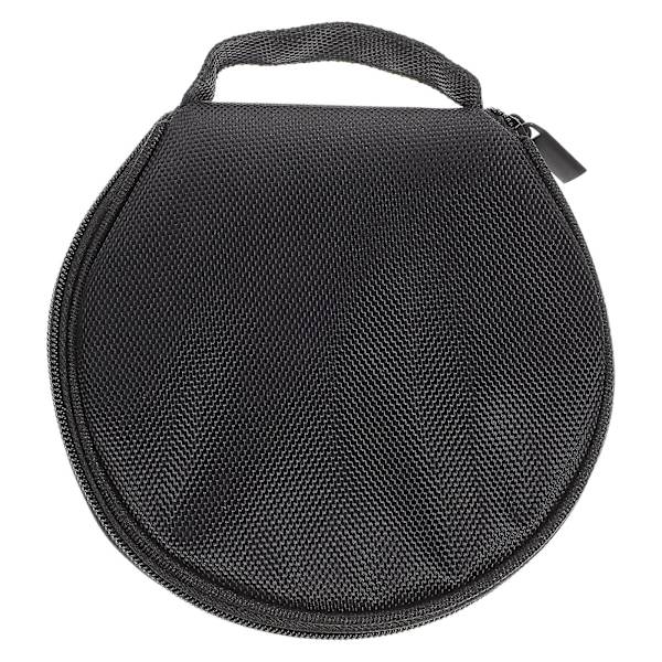 Lille CD-etui Rundt CD-opbevaringspose DVD-diskholder 20 Kapacitet CD-holder Sort 16X15CM