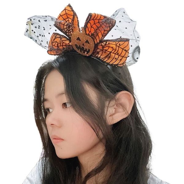 Aikuisten ja lasten kurpitsapääpanta, haamu ja kurpitsa oranssi hattu Halloween-cosplay