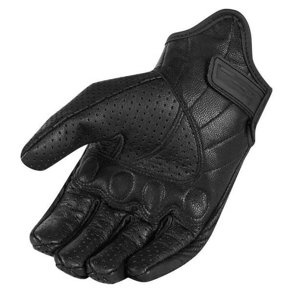 Motorcykelhandskar Full Finger Hållbar för racercykel Sommar Vår Powersports Support Pekskärm Svart-XL