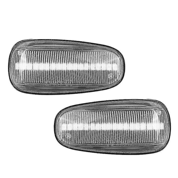 2 stk Bilsidemarkørlys LED Blinklys Indikatorlampe For Opel Zafira A 99-05 G 98-09 Hvit