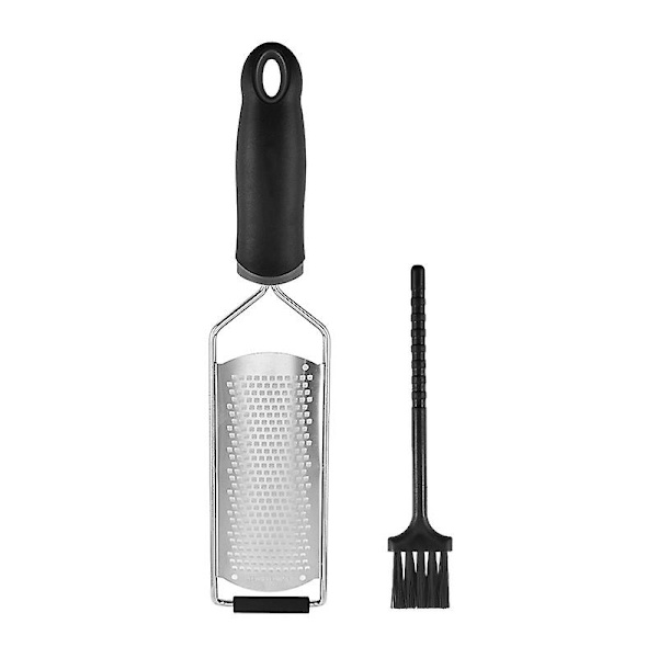 Kjøkkenost Rivjern Og Sitron Skrell - Skarp Rustfritt Stål Blad - Ergonomisk Tpr Håndtak - Lett Å Rive Eller Skrelle Sitroner, Appelsiner, Sitrus, Ost, Cho