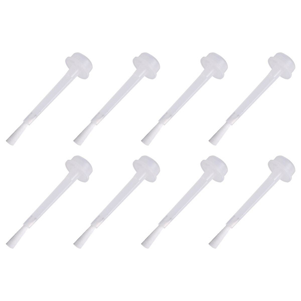 Nagellacksset för kvinnor, nagellacksborste, nagelkonstborste, dopppulverborste, vit, 5,5x1x1xcm