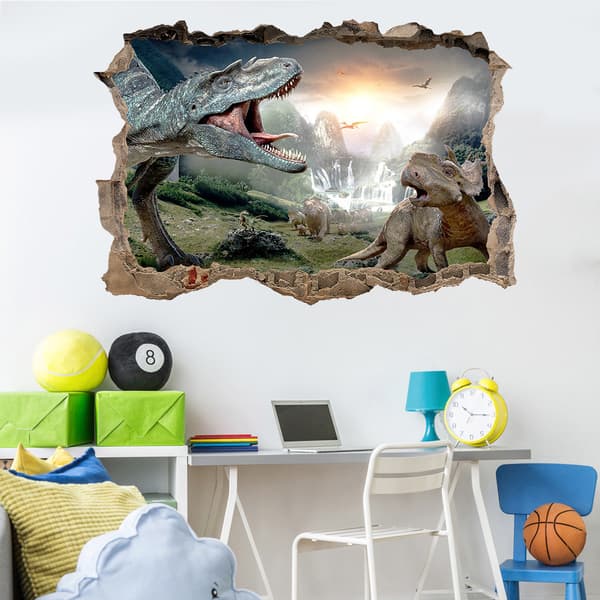 En bit 50 × 70CM dinosaurie sovrum vardagsrum dekoration väggdekor