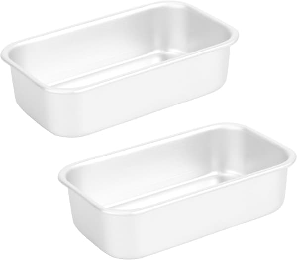 2 stk kakeformer bakeform for hjem aluminiumslegering rektangulær form høy temperatur