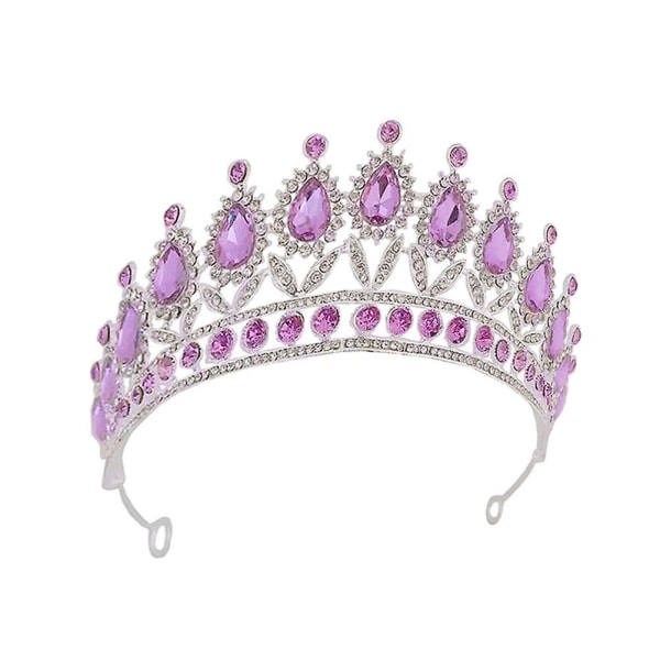Diamant Hodeplagg Rhinestone Prinsesse Tiara Brud Bryllup Hodebånd Bryllup Brud Bryllup Hodeplagg Assortert Farge 115X15X6.5CM