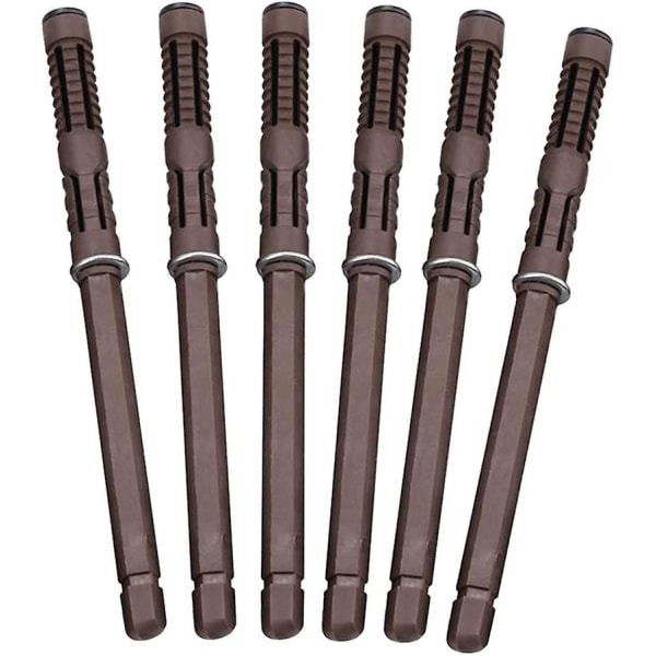 [6 kpl] 12x120 mm Piilotettu kelluva hyllyteline Seinäkiinnitys Hyllytelineet - Raskas Piilotettu teline Piilotetut hyllytelineet DIY-seinähyllyille