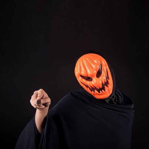 Græskar maskeHalloween Mask máscara de halloween Skræmmende Halloween Maske Kostume Festrekvisitter Uhyggelig hovedbeklædning kostume