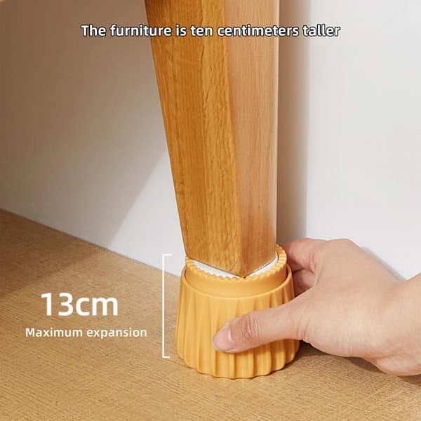 2 Pieces High Quality Bed Stabilizers Headboard Stoppers Adjustable Anti-shake Bed Frame Tool Orange