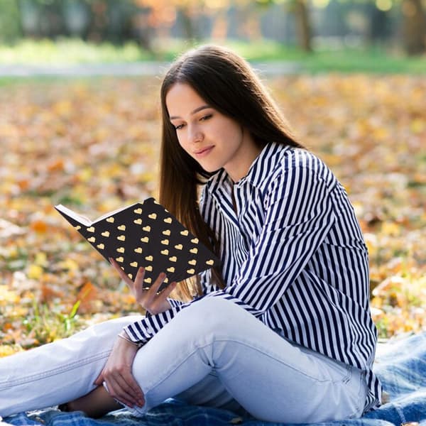 Black Stretchable Book Covers, Stretchable Book Protector Book Sleeve, Washable Stretchable Book Covers for Paperbacks and Hardcovers