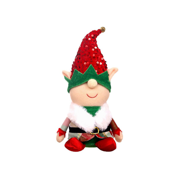 Jultomte Docka, Julsamling Figuriner, Födelsedagspresent Maskintvättbar 12,5 tum Hög Röd
