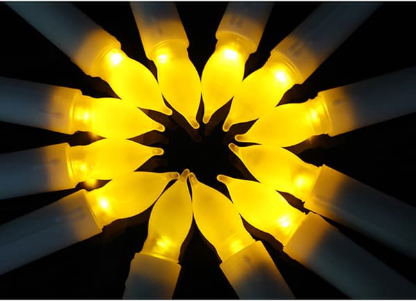 12 kpl LED-elektroniset kynttilät Pitkät sylinterimäiset kynttilät Pitkä varsi