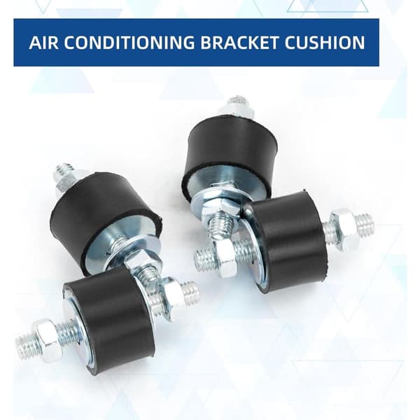 Silent Exhaust Block Male Rubber Knobs Damper M8 30x20 mm 4-pack Anti-Vibration Isolator Vibration Isolator Mount for Mini Split Heat Pumps