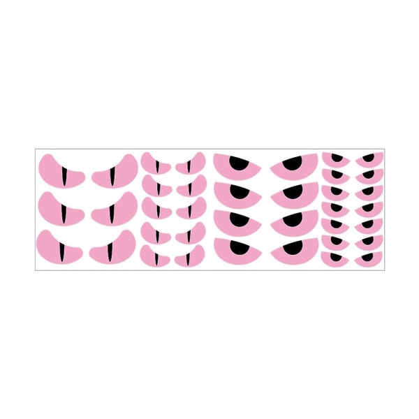 PinkHalloween Väggdekor Klistermärke Ögonformer Glow In The Dark Skrämmande ögonRosa